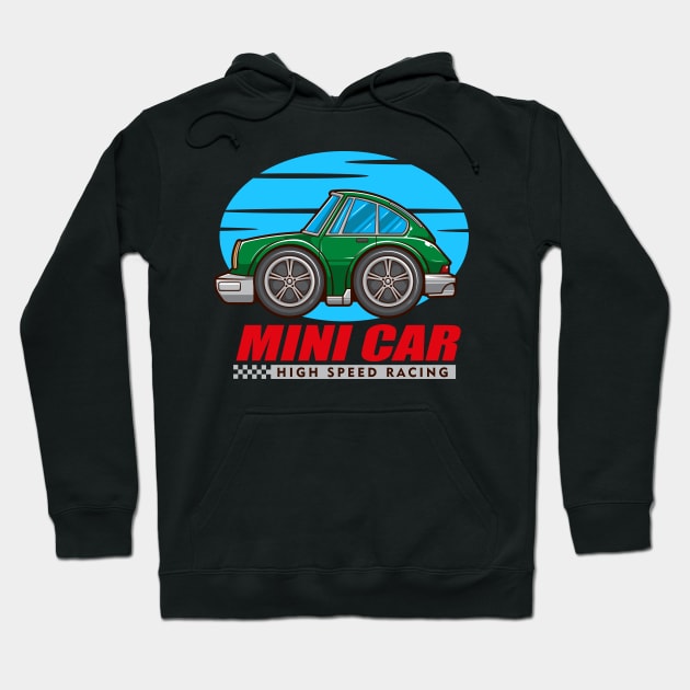 Mini High Speed Racing Car Hoodie by Harrisaputra